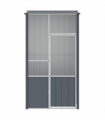 vidaXL Bird Cage Anthracite 115x78x200 cm Galvanised Steel