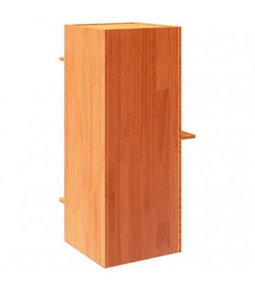 vidaXL Cat House Wax Brown 43x43x90 cm Solid Wood Pine