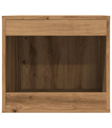 vidaXL Cat Litter Box Enclosure Artisian Oak 47x59x42 cm Engineered Wood