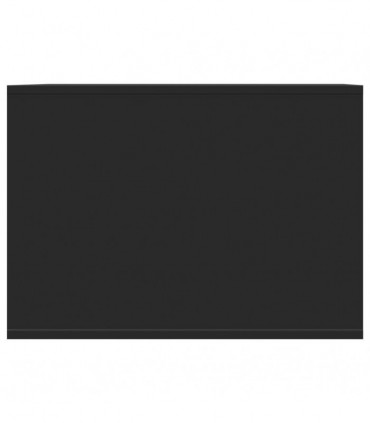 vidaXL Cat Litter Box Enclosure Black 47x59x42 cm Engineered Wood