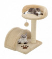 vidaXL Cat Tree with Sisal Scratching Post 40 cm Beige and Brown