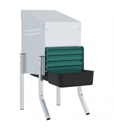 vidaXL Chicken Nesting Box 1 Compartment with Legs Galvanised Steel