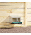 vidaXL Chicken Nesting Box 2 Compartments Wall-Mounted Galvanised Steel