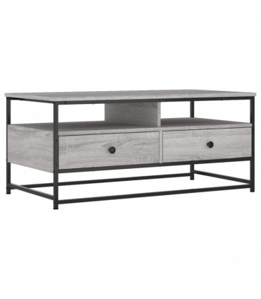 vidaXL Coffee Table Grey Sonoma 100x51x45 cm Engineered Wood