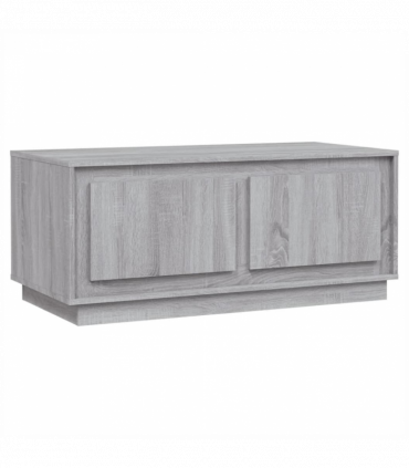 vidaXL Coffee Table Grey Sonoma 102x50x44 cm Engineered Wood