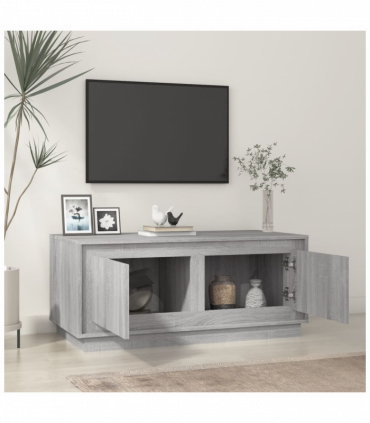 vidaXL Coffee Table Grey Sonoma 102x50x44 cm Engineered Wood