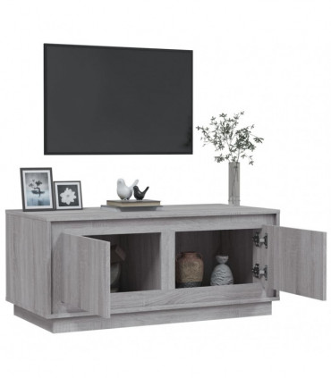 vidaXL Coffee Table Grey Sonoma 102x50x44 cm Engineered Wood