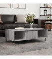 vidaXL Coffee Table Grey Sonoma 104x60x35 cm Engineered Wood
