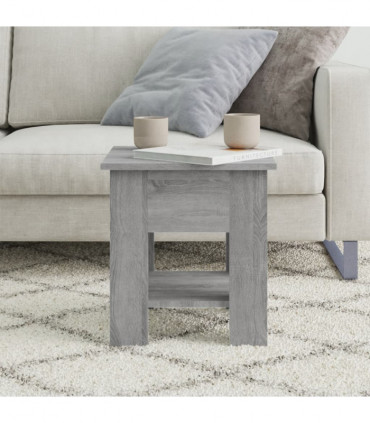 vidaXL Coffee Table Grey Sonoma 40x40x42 cm Engineered wood