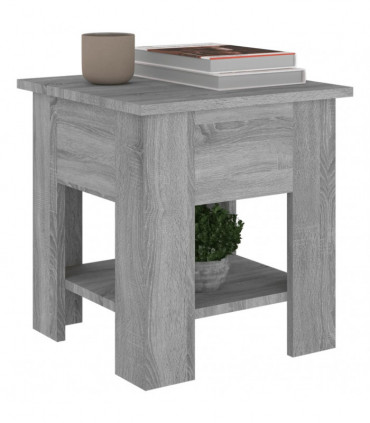 vidaXL Coffee Table Grey Sonoma 40x40x42 cm Engineered wood