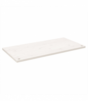 vidaXL Desk Top White 100x60x2.5 cm Solid Wood Pine