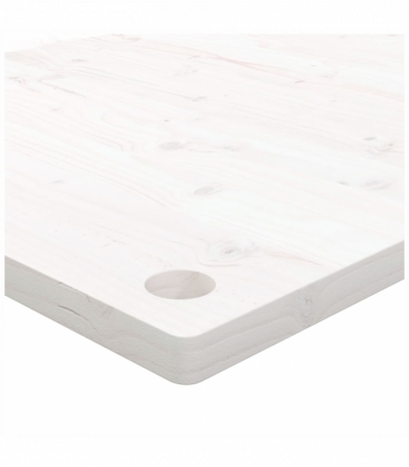 vidaXL Desk Top White 100x60x2.5 cm Solid Wood Pine