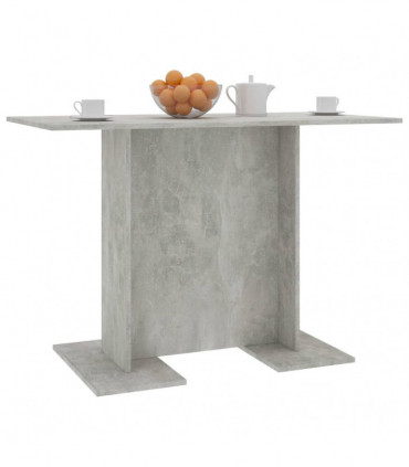vidaXL Dining Table Concrete Grey 110x60x75 cm Engineered Wood