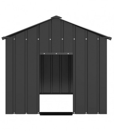 vidaXL Dog House with Roof 113x153x101 cm Galvanised Steel