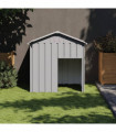 vidaXL Dog House with Roof Light Grey 117x103x123 cm Galvanised Steel