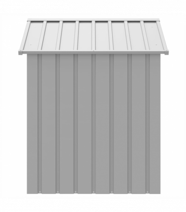 vidaXL Dog House with Roof Light Grey 117x103x123 cm Galvanised Steel