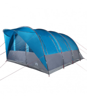 vidaXL Family Tent Tunnel 7-Person Blue Waterproof