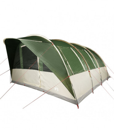 vidaXL Family Tent Tunnel 7-Person Green Waterproof