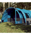 vidaXL Family Tent Tunnel 8-Person Blue Waterproof
