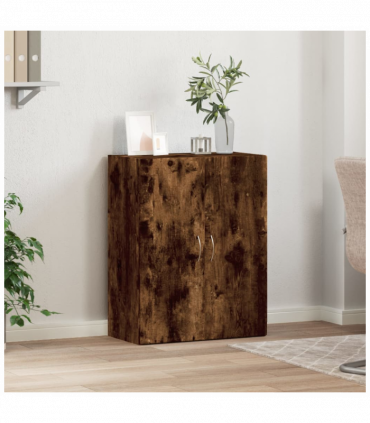 vidaXL File Cabinet Smoked Oak 60x32x77.5 cm Engineered Wood