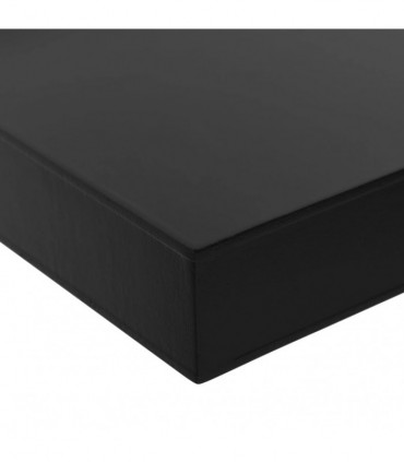 vidaXL Floating Wall Shelves 2 pcs Black 120x20x3.8 cm