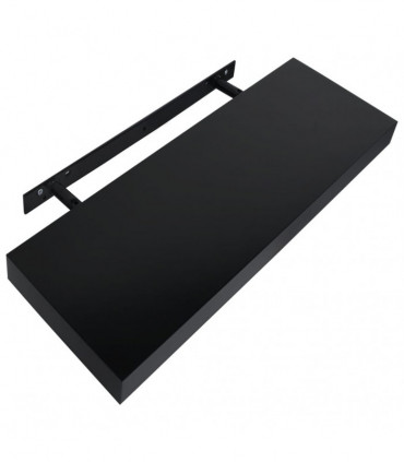 vidaXL Floating Wall Shelves 2 pcs Black 40x20x3.8 cm