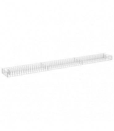 vidaXL Gabion Raised Bed Galvanised Steel 270x30x10 cm