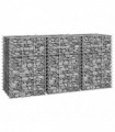 vidaXL Gabion Raised Beds 3 pcs 30x30x50 cm Iron