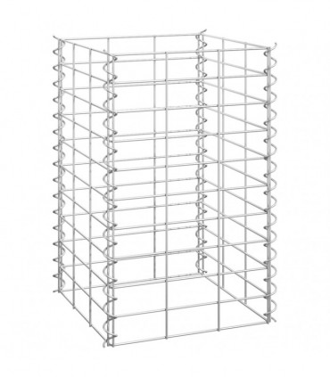 vidaXL Gabion Raised Beds 3 pcs 30x30x50 cm Iron