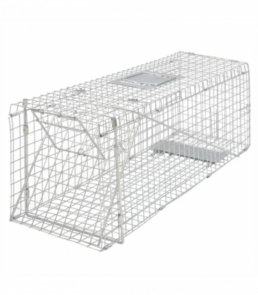 vidaXL Galvanised Live Trap 80 cm