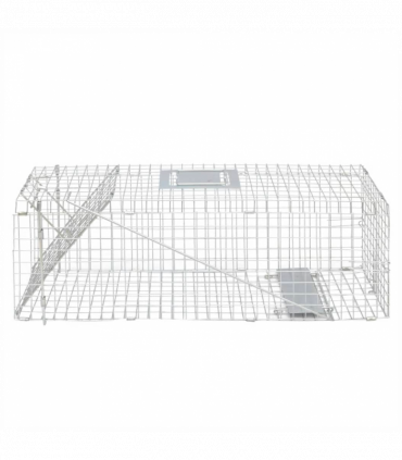 vidaXL Galvanised Live Trap 80 cm