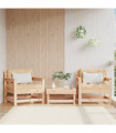 vidaXL Garden Chairs with Cushions 2 pcs Solid Wood Pine