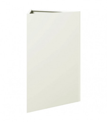 vidaXL Garden Planter White Triangular 50x43x75 cm Steel