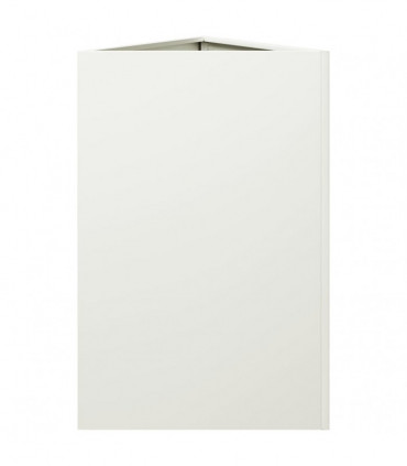 vidaXL Garden Planter White Triangular 50x43x75 cm Steel