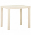 vidaXL Garden Table White 79x65x72 cm Plastic