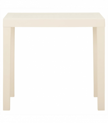 vidaXL Garden Table White 79x65x72 cm Plastic