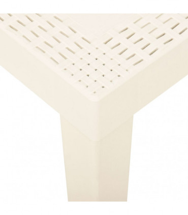 vidaXL Garden Table White 79x65x72 cm Plastic