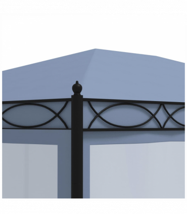 vidaXL Gazebo with Mesh Screens 3x4 m Anthracite Steel