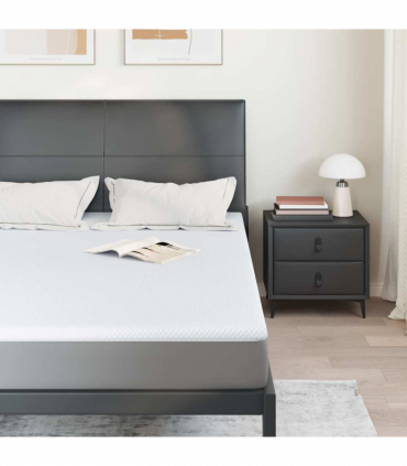 vidaXL Mattress Pads White 140 x 190 cm 100% polyester jacquard fabric