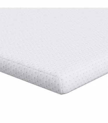 vidaXL Mattress Pads White 140 x 200 cm 100% polyester jacquard fabric