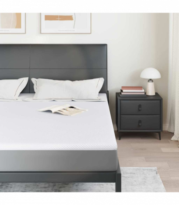 vidaXL Mattress Pads White 180 x 200 cm 100% polyester jacquard fabric