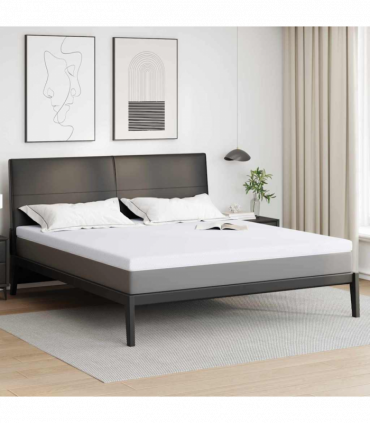 vidaXL Mattress Pads White 180 x 200 cm 100% polyester jacquard fabric