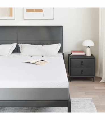 vidaXL Mattress Pads White 180 x 200 cm 100% polyester jacquard fabric