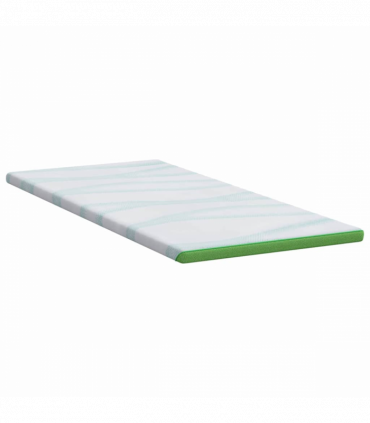 vidaXL Mattress Pads White and Green 120 x 200 cm