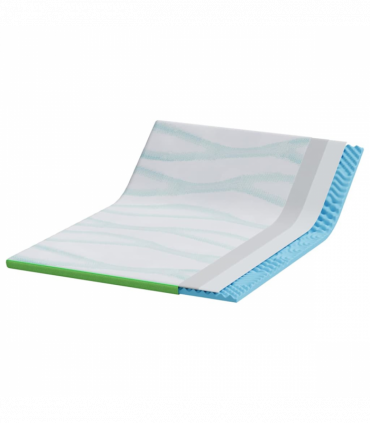 vidaXL Mattress Pads White and Green 140 x 200 cm