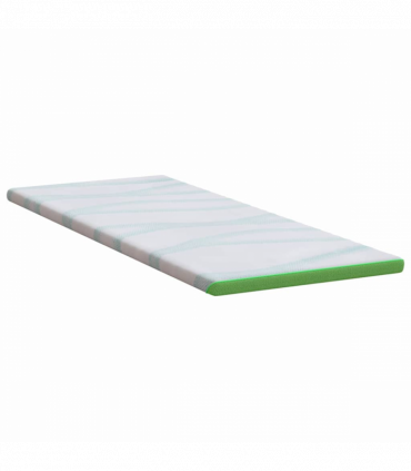 vidaXL Mattress Pads White and Green 70 x 200 cm