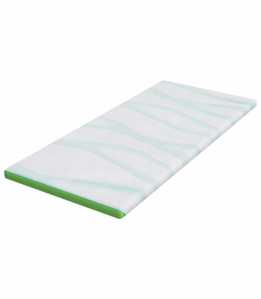 vidaXL Mattress Pads White and Green 90 x 190 cm