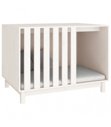 Dog House White 100x70x72 cm Solid Wood Pine
