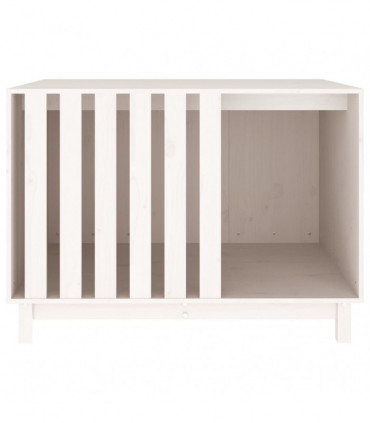Dog House White 100x70x72 cm Solid Wood Pine
