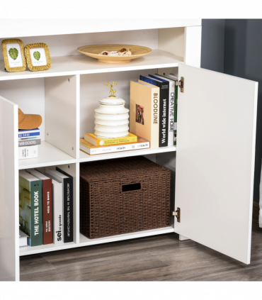 High Gloss LED Cabinet Cupboard Sideboard Console with RGB Lighting White